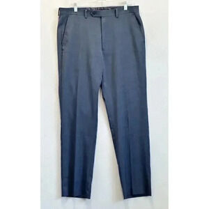 MICHAEL KORS Men's Size 34x32 Blue Slacks Flat Front Career Dress‎ Pants
